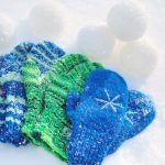 mittens, kid's mittens, snowballs